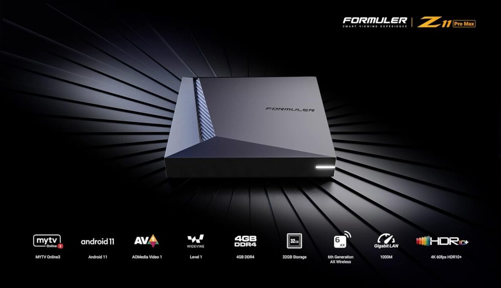 Black Z11 Formuler android tv box